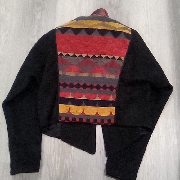 Vintage 80s  Imported Fabric Tapestry Bolero Jacket - Picture 15 of 16